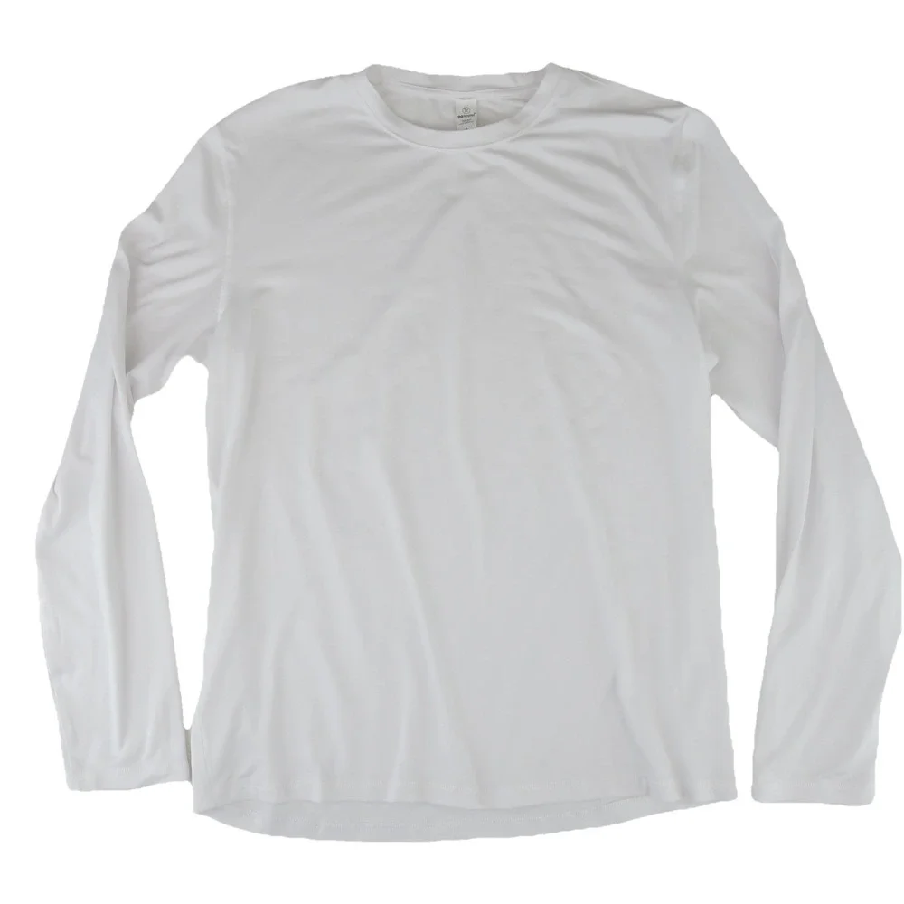 90 Degree by Reflex Super Soft Everyday‎ Long Sleeve Top Shirt Mens Large White